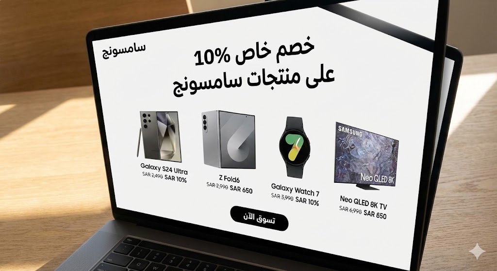 كود خصم سامسونج 2026 على الجوالات والأجهزة في السعودية